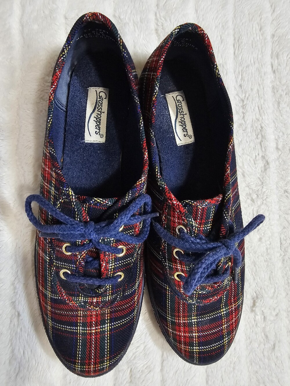 Grasshoppers Windham Tartan Plaid Lace Up Sneakers Size 8.5 M